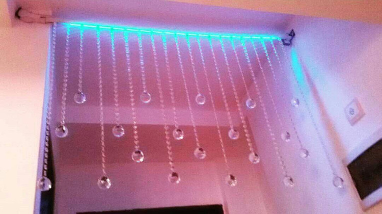 پرده کریستالی مدل نامنظم