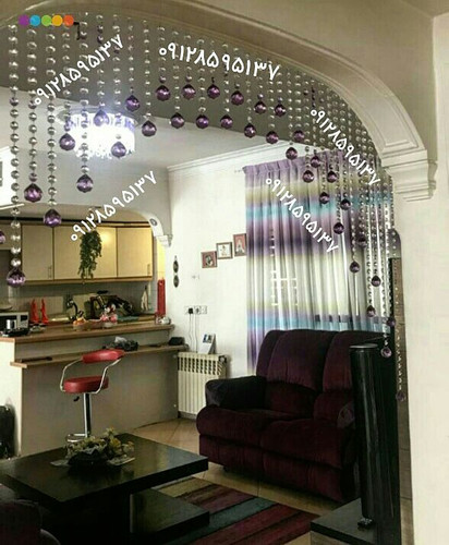 پرده کریستالی مدل دو حلال