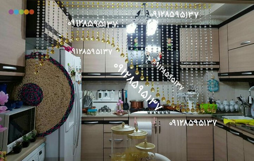 پرده کریستالی مدل موج