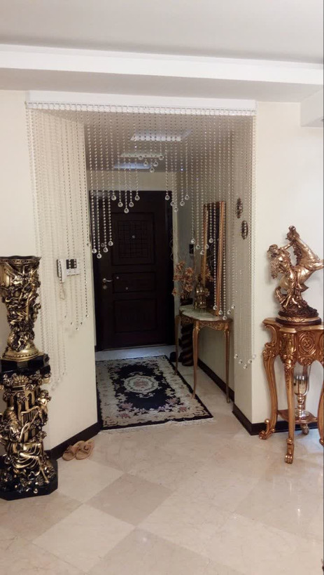 پرده کریستالی شیک و جذاب اپن و ورودی راهرو