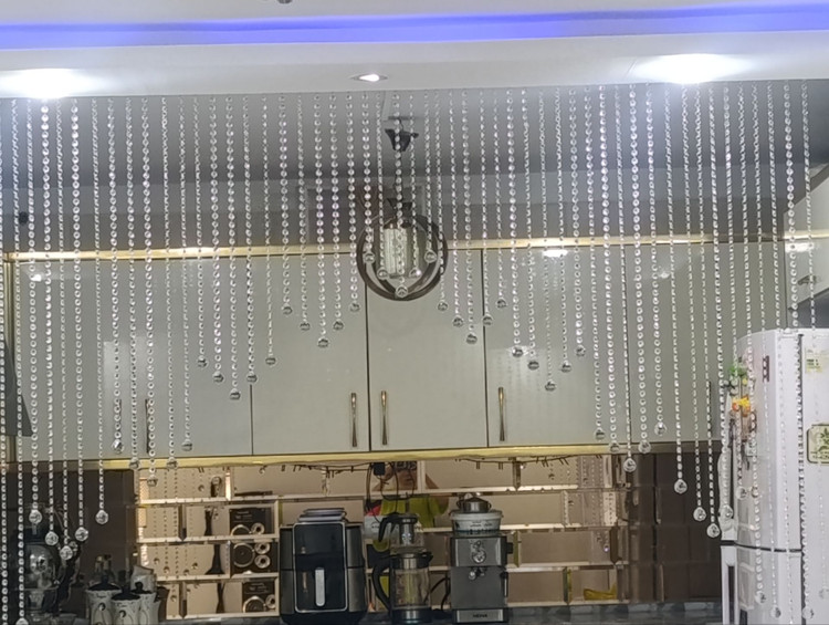 پرده کریستالی مدل پله پله