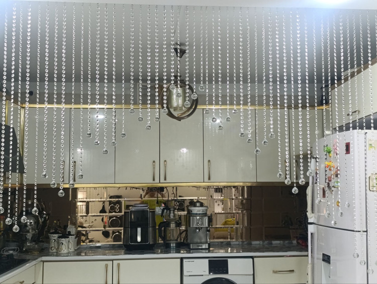 پرده کریستالی مدل پله ای